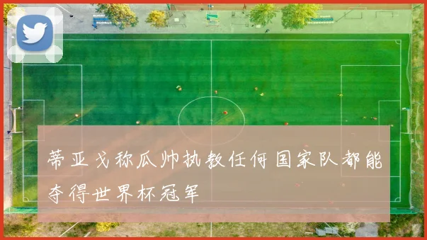 蒂亚戈称瓜帅执教任何国家队都能夺得世界杯冠军